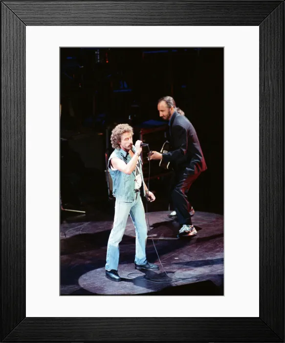 Framed Print : British rock group The Who on stage at the Royal Albert Hall for their performance in