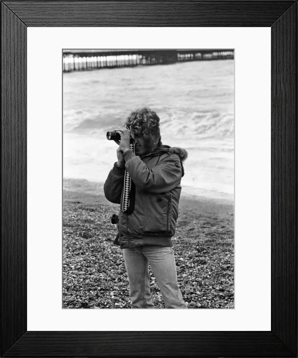 Framed Print : Filming of Quadrophenia in Brighton, based on the Mods and Rockers battles of the mid Framed Print : Filming of Quadrophenia in Brighton, based on the Mods and Rockers battles of the mid