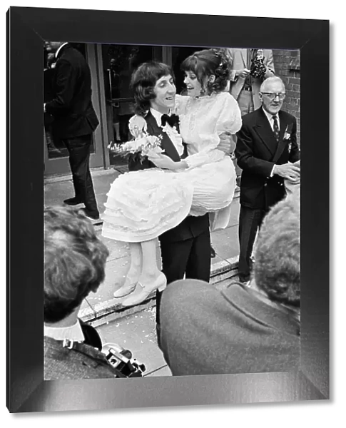 Wedding of The Who rock group guitarist Pete Townshend and Karen Astley at Didcot