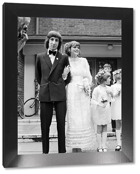Wedding of The Who rock group guitarist Pete Townshend and Karen Astley at Didcot