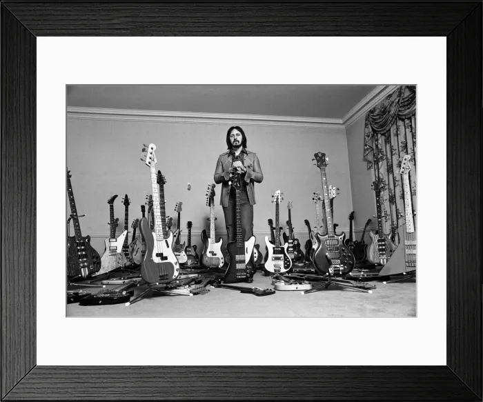 Framed Print : John Entwistle, bass guitarist of British rock group The Who Framed Print : John Entwistle, bass guitarist of British rock group The Who
