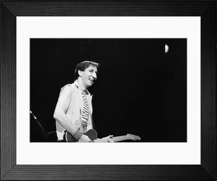 Framed Print : British rock group The Who in Toronto, Canada. Guitarist Pete Townshend performing Framed Print : British rock group The Who in Toronto, Canada. Guitarist Pete Townshend performing