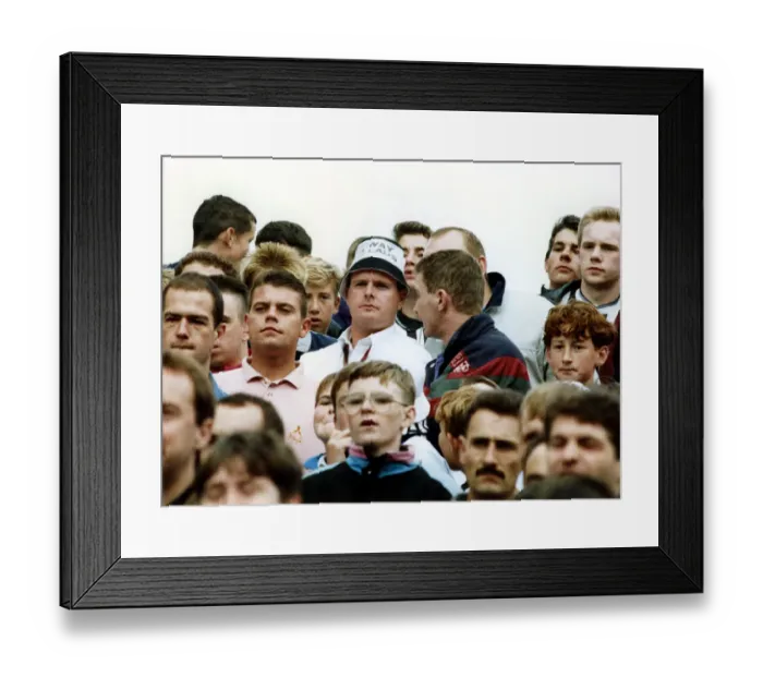 Framed Print : Footballer Paul Gascoigne - Gazza Paul Gascoigne mingles amongst the Newcastle