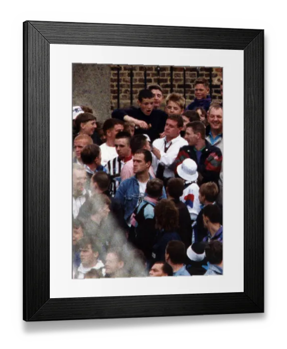 Framed Print : Footballer Paul Gascoigne - Gazza Paul Gascoigne mingles amongst the Newcastle Framed Print : Footballer Paul Gascoigne - Gazza Paul Gascoigne mingles amongst the Newcastle
