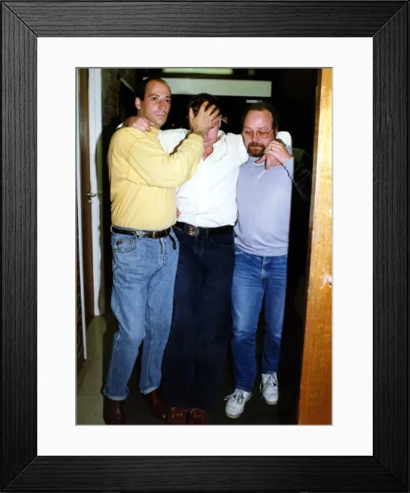 Framed Print : Footballer Paul Gascoigne - Gazza A worse for wear Paul Gascoigne is helped Framed Print : Footballer Paul Gascoigne - Gazza A worse for wear Paul Gascoigne is helped