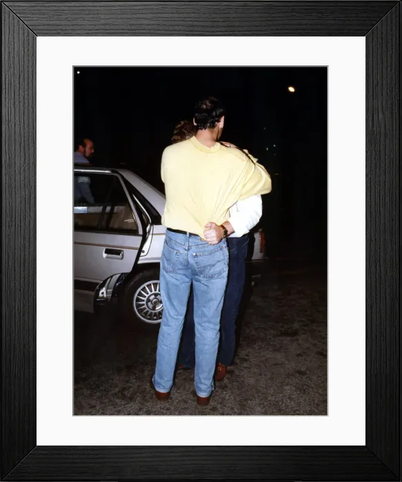 Framed Print : Footballer Paul Gascoigne - Gazza A worse for wear Paul Gascoigne is helped Framed Print : Footballer Paul Gascoigne - Gazza A worse for wear Paul Gascoigne is helped