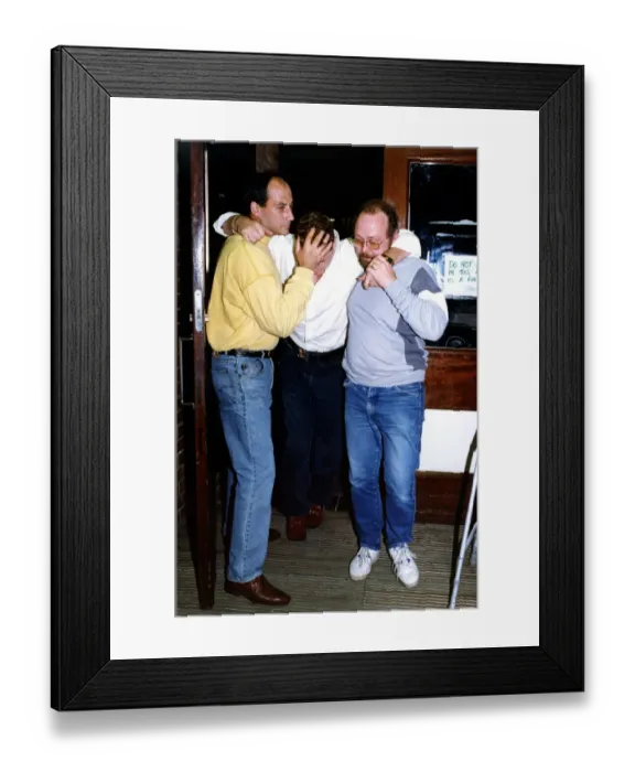 Framed Print : Footballer Paul Gascoigne - Gazza A worse for wear Paul Gascoigne is helped Framed Print : Footballer Paul Gascoigne - Gazza A worse for wear Paul Gascoigne is helped