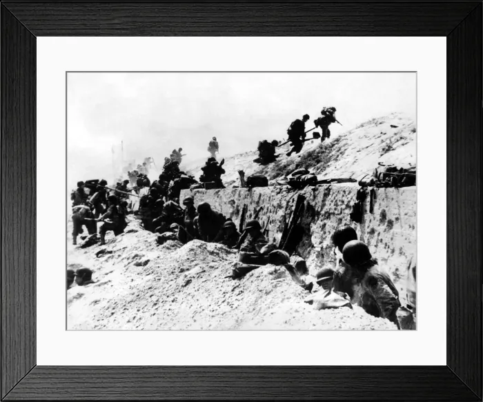 Framed Print : World War Two - Second World War - The D-Day invasion of Normandy, France Framed Print : World War Two - Second World War - The D-Day invasion of Normandy, France