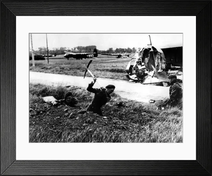 Framed Print : World War Two - Second World War - The D-Day invasion of Normandy, France