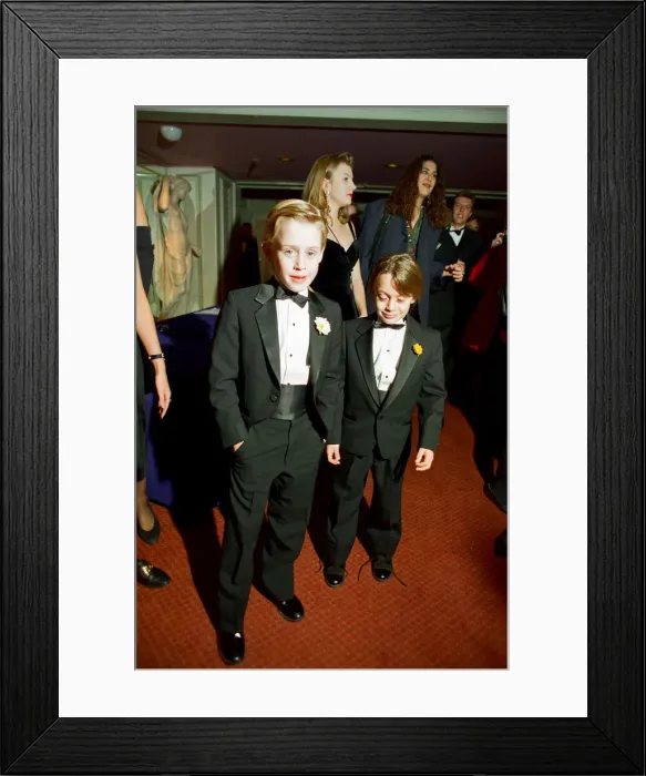 Framed Print : Macaulay Culkin and his younger brother Kieran Culkin, pictured at The Video Awards Framed Print : Macaulay Culkin and his younger brother Kieran Culkin, pictured at The Video Awards