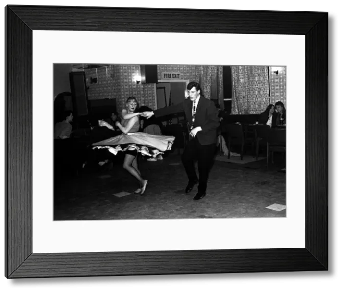Framed Print : Some young people Rock and Roll dancing at a club in Gateshead on February 15, 1980 Framed Print : Some young people Rock and Roll dancing at a club in Gateshead on February 15, 1980
