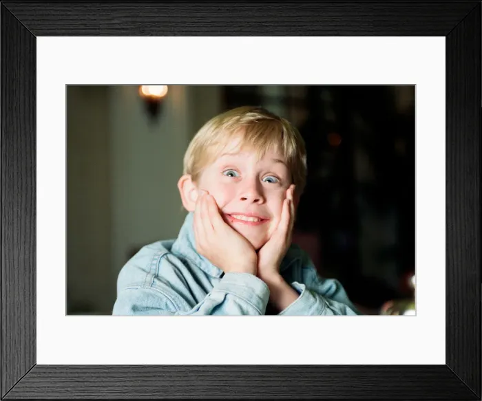 Framed Print : Macaulay Culkin sips his tea as he toasts his membership of he million-dollar-a movie Framed Print : Macaulay Culkin sips his tea as he toasts his membership of he million-dollar-a movie