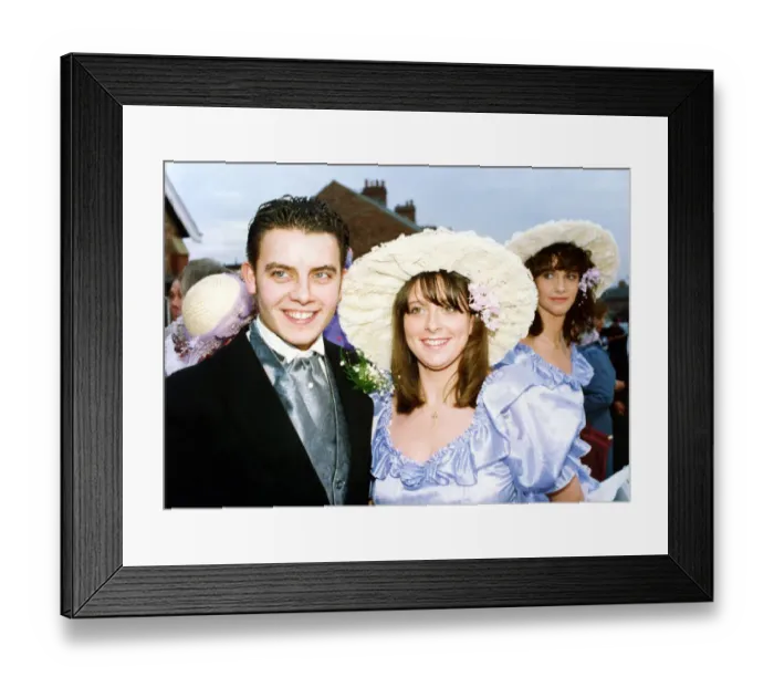 Framed Print : Footballer Paul Gascoigne - Gazza The wedding of Anna Marie Gascoigne to John
