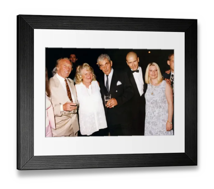 Framed Print : Footballer Paul Gascoigne - Gazza A party organised by Steve Wraith to