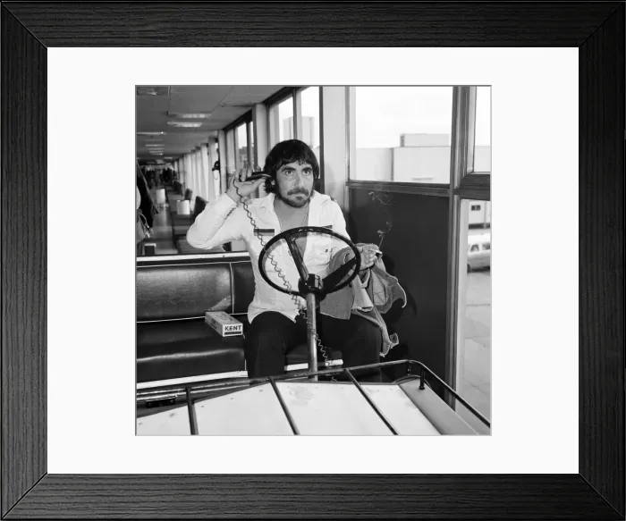 Framed Print : Keith Moon, drummer of The Who rock group, pictured arriving at Heathrow Airport from Los Framed Print : Keith Moon, drummer of The Who rock group, pictured arriving at Heathrow Airport from Los