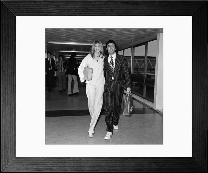 Framed Print : Keith Moon, drummer of The Who rock group, pictured arriving at Heathrow Airport from Los Framed Print : Keith Moon, drummer of The Who rock group, pictured arriving at Heathrow Airport from Los