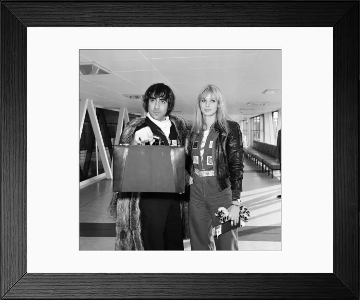 Framed Print : Keith Moon, drummer of The Who rock group, pictured leaving Heathrow Airport for holiday Framed Print : Keith Moon, drummer of The Who rock group, pictured leaving Heathrow Airport for holiday