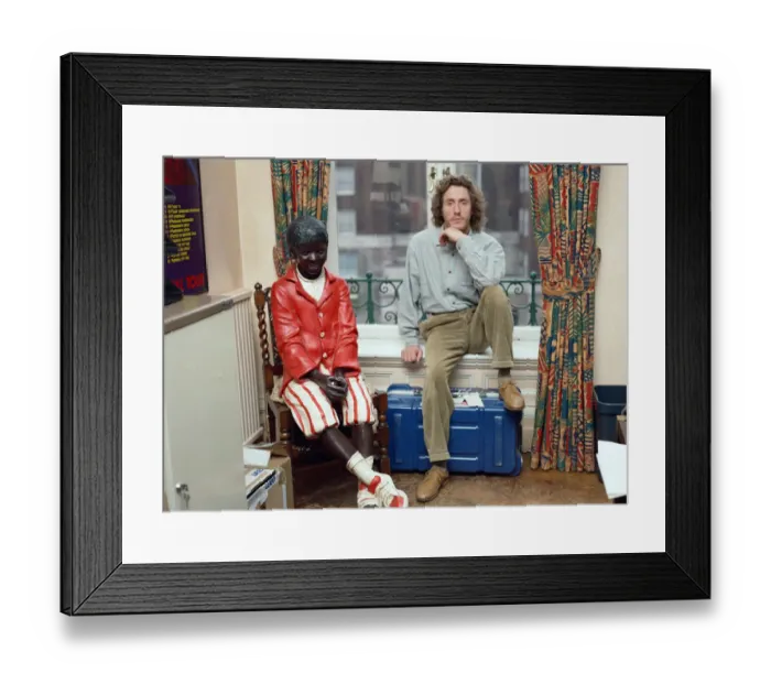 Framed Print : Roger Daltrey, lead singer of British rock group The Who, pictured in his London office Framed Print : Roger Daltrey, lead singer of British rock group The Who, pictured in his London office