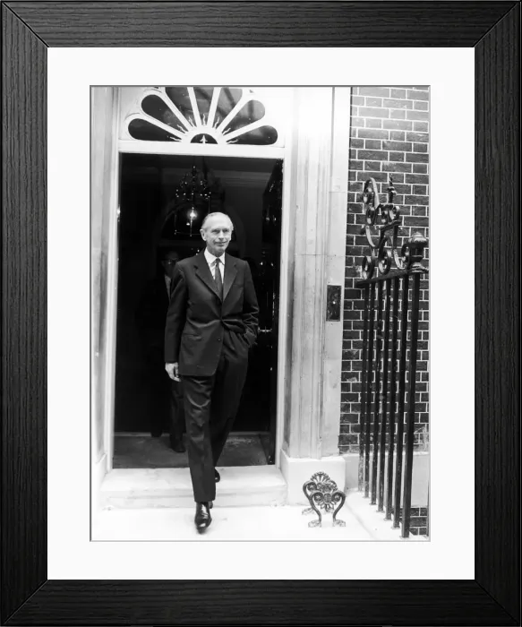 Framed Print : Prime Minister Sir Alec Douglas Home seen here leaving No 10 Downing Street