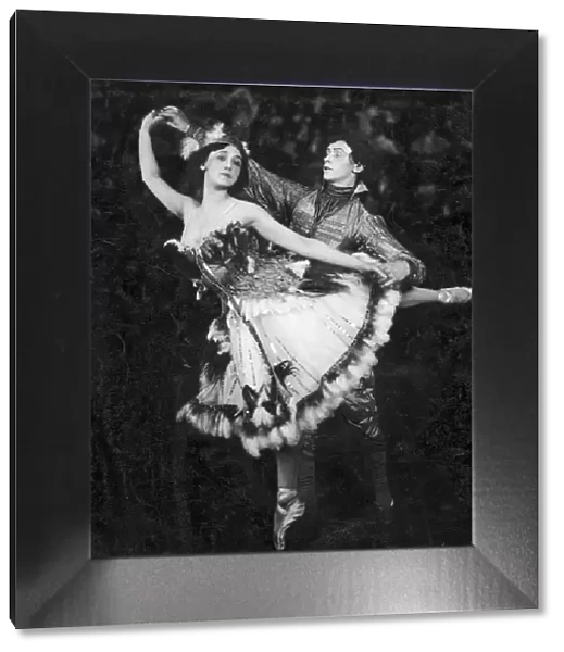 Imperial Russian Ballet Dancers at The Coliseum 1909. Tamara Karsavina and Fedor Kozlov