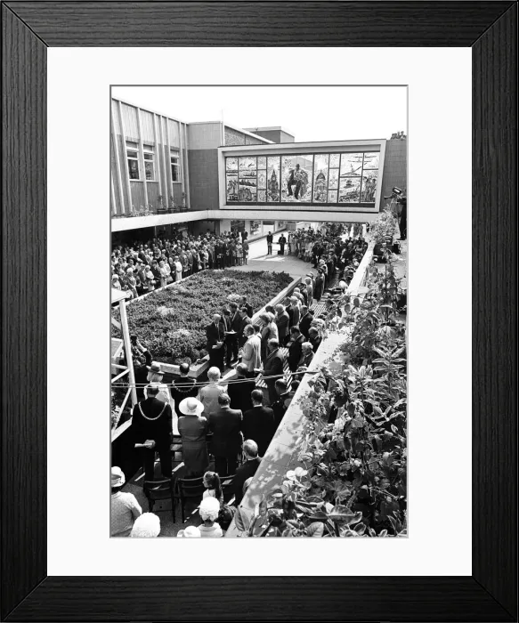 Framed Print : The Sir Winston Spencer Churchill Memorial Screen, Unveiled by Viscount Cobham to Framed Print : The Sir Winston Spencer Churchill Memorial Screen, Unveiled by Viscount Cobham to