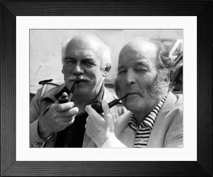 Framed Print : Television programme - Emmerdale Farm cast members Henry Wilks