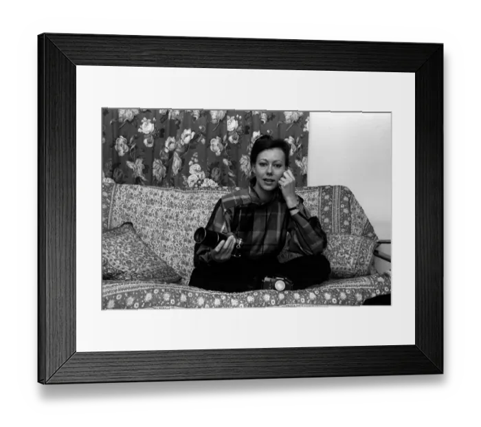 Framed Print : Actress Jenny Agutter during an interview about her forthcoming photography exhibition