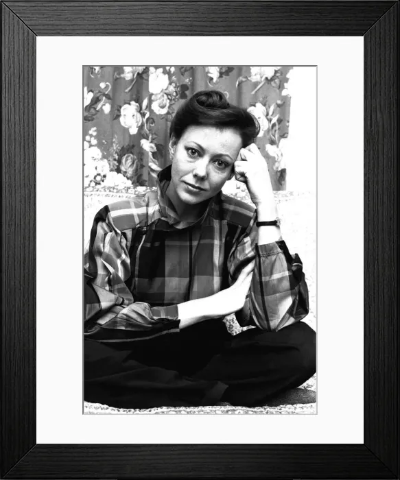 Framed Print : Actress Jenny Agutter during an interview about her forthcoming photography exhibition