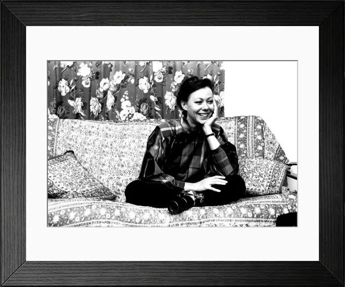 Framed Print : Actress Jenny Agutter during an interview about her forthcoming photography exhibition