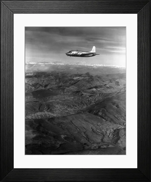 Framed Print : B. E. A Viking flying over the alps. 6th January 1950 Framed Print : B. E. A Viking flying over the alps. 6th January 1950