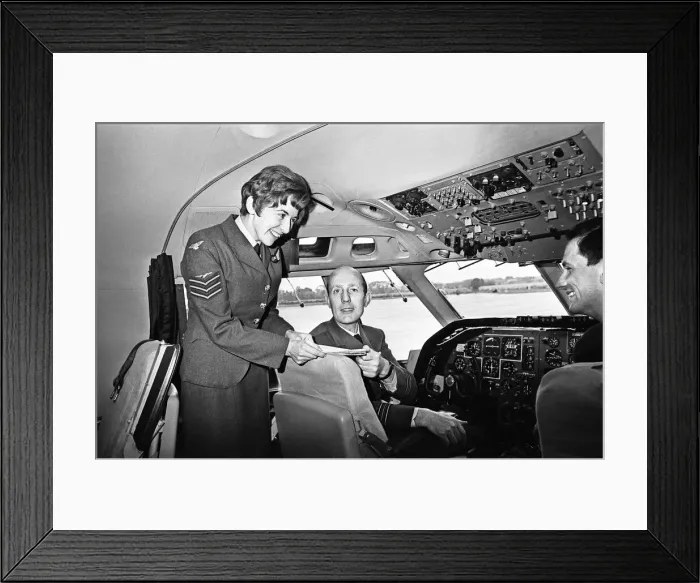 Framed Print : VC10 crew for Queens flight to South Africa 30h October 1968 Framed Print : VC10 crew for Queens flight to South Africa 30h October 1968