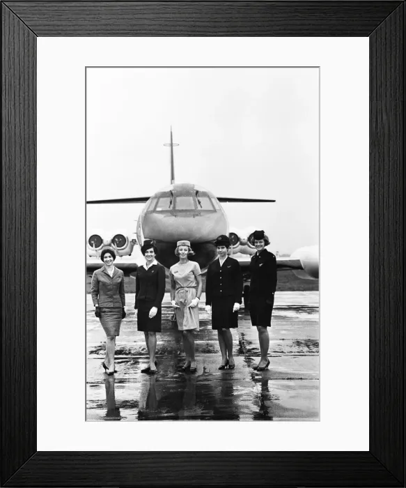 Framed Print : Air Stewardess in uniform. 17th February 1967 Framed Print : Air Stewardess in uniform. 17th February 1967