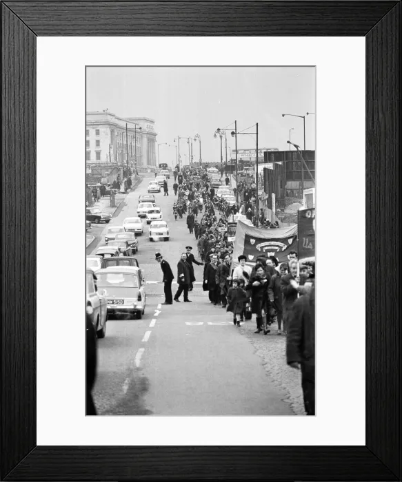 Framed Print : St Patricks Day March, Birmingham, 16th March 1969 Framed Print : St Patricks Day March, Birmingham, 16th March 1969