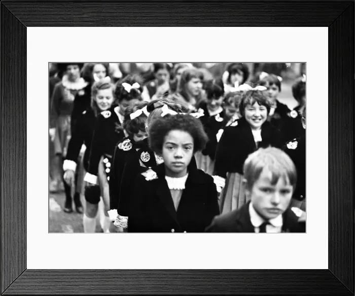 Framed Print : St Patricks Day March, Birmingham, 16th March 1969