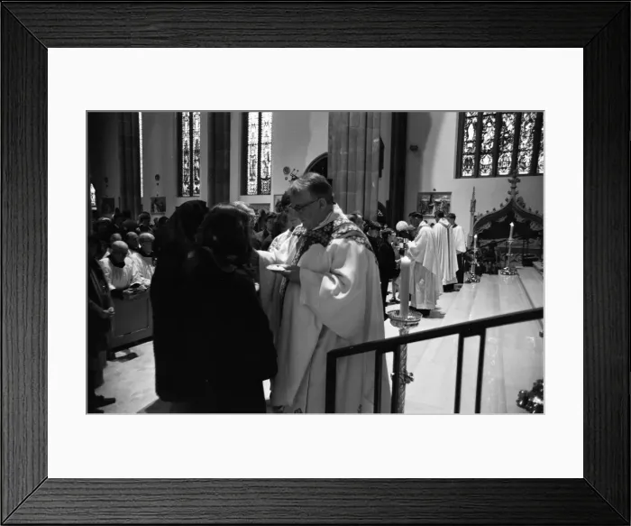 Framed Print : St Patricks Day Service, Birmingham, 17th March 1970