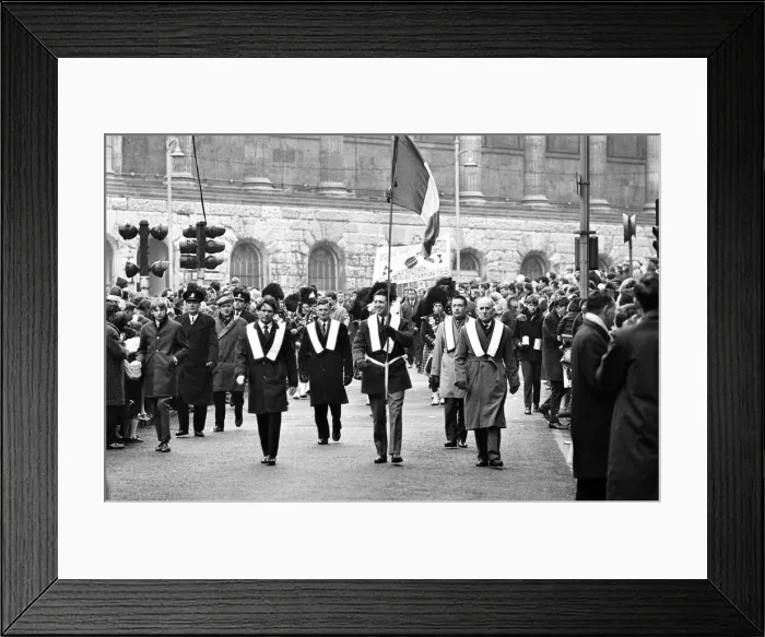 Framed Print : St Patricks Day March, Birmingham, 16th March 1969 Framed Print : St Patricks Day March, Birmingham, 16th March 1969