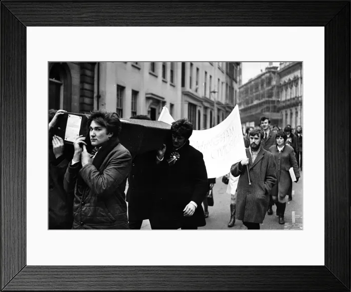 Framed Print : St Patricks Day March, Birmingham, 16th March 1969 Framed Print : St Patricks Day March, Birmingham, 16th March 1969