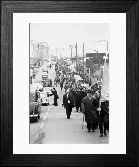 Framed Print : St Patricks Day March, Birmingham, 16th March 1969 Framed Print : St Patricks Day March, Birmingham, 16th March 1969