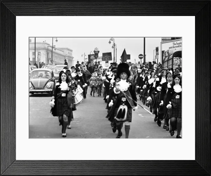 Framed Print : St Patricks Day March, Birmingham, 16th March 1969 Framed Print : St Patricks Day March, Birmingham, 16th March 1969