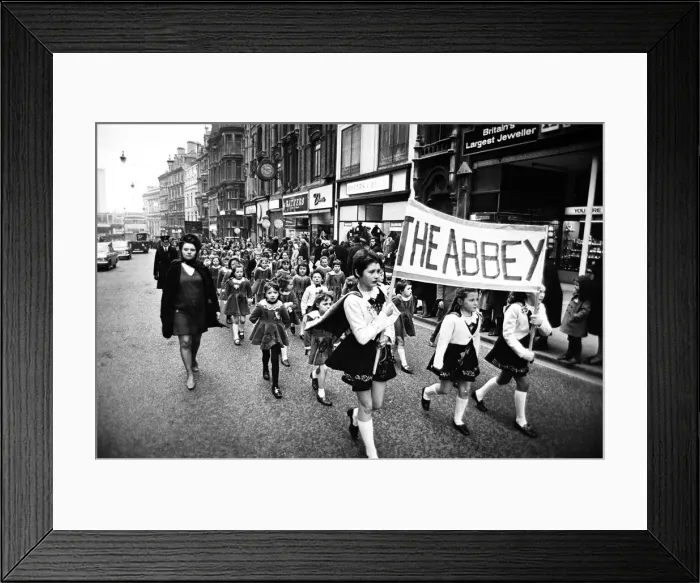 Framed Print : St Patricks Day March, Birmingham, 16th March 1969