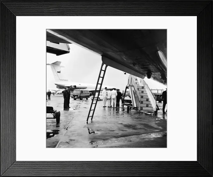 Framed Print : A Czech airliners giant jets blasted away both steps from a Russian plane Framed Print : A Czech airliners giant jets blasted away both steps from a Russian plane