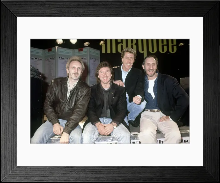 Framed Print : British rock group The Who pictured at the Marquee Club in London Framed Print : British rock group The Who pictured at the Marquee Club in London