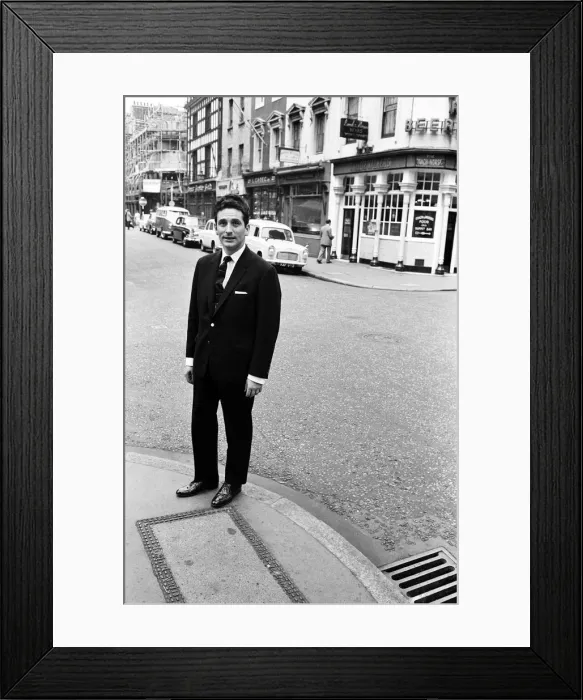 Framed Print : Skiffle King Lonnie Donegan, might sing about his old man being a dustman Framed Print : Skiffle King Lonnie Donegan, might sing about his old man being a dustman