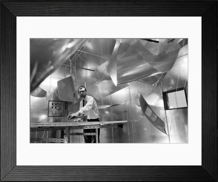 Framed Print : Aircraft noise research at R. A. E Farnborough. 25th May 1968 Framed Print : Aircraft noise research at R. A. E Farnborough. 25th May 1968
