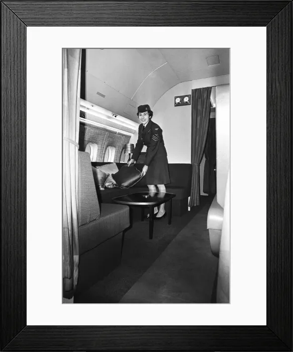 Framed Print : VC10 crew for Queens flight to South Africa 30h October 1968 Framed Print : VC10 crew for Queens flight to South Africa 30h October 1968