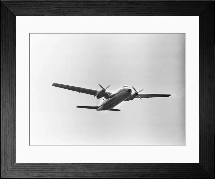 Framed Print : Farnborough air-show HS 748 in flight. Circa September 1962 Framed Print : Farnborough air-show HS 748 in flight. Circa September 1962
