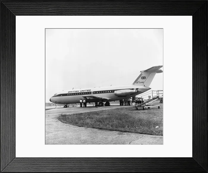 Framed Print : BAC-1-11undergoing engine tests at Hurn Airport in Bournemouth. 6th August 1963 Framed Print : BAC-1-11undergoing engine tests at Hurn Airport in Bournemouth. 6th August 1963