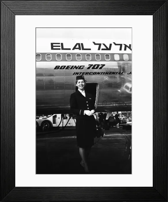 Framed Print : Israelian Stewardess in uniform. 13th February 1967 Framed Print : Israelian Stewardess in uniform. 13th February 1967