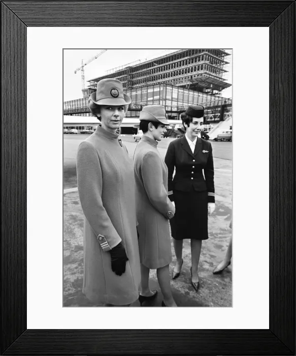 Framed Print : BOA new cabin crew uniforms. 13th February 1967 Framed Print : BOA new cabin crew uniforms. 13th February 1967