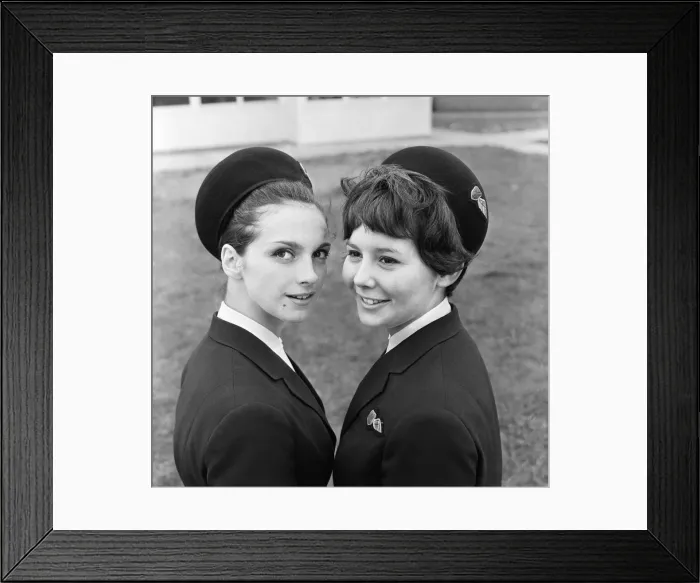 Framed Print : New uniforms for Cambrian Airways stewardesses. Circa 1965 Framed Print : New uniforms for Cambrian Airways stewardesses. Circa 1965
